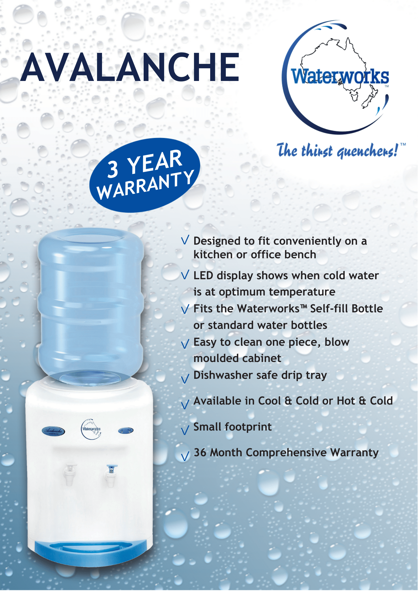 WATERWORKS™ - Avalanche - Bench Top - Awesome Water®