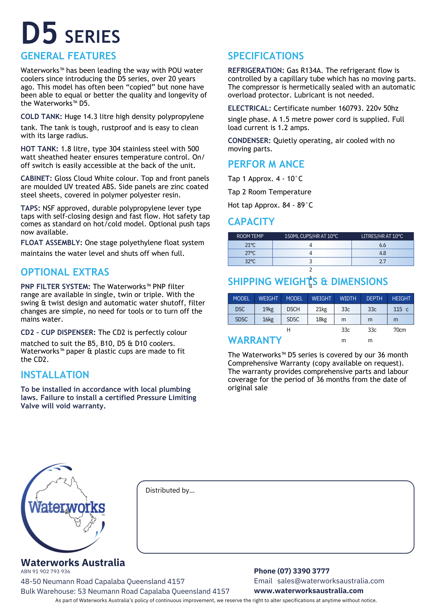 WATERWORKS™ - SD5 Series - Bench Top - Awesome Water®