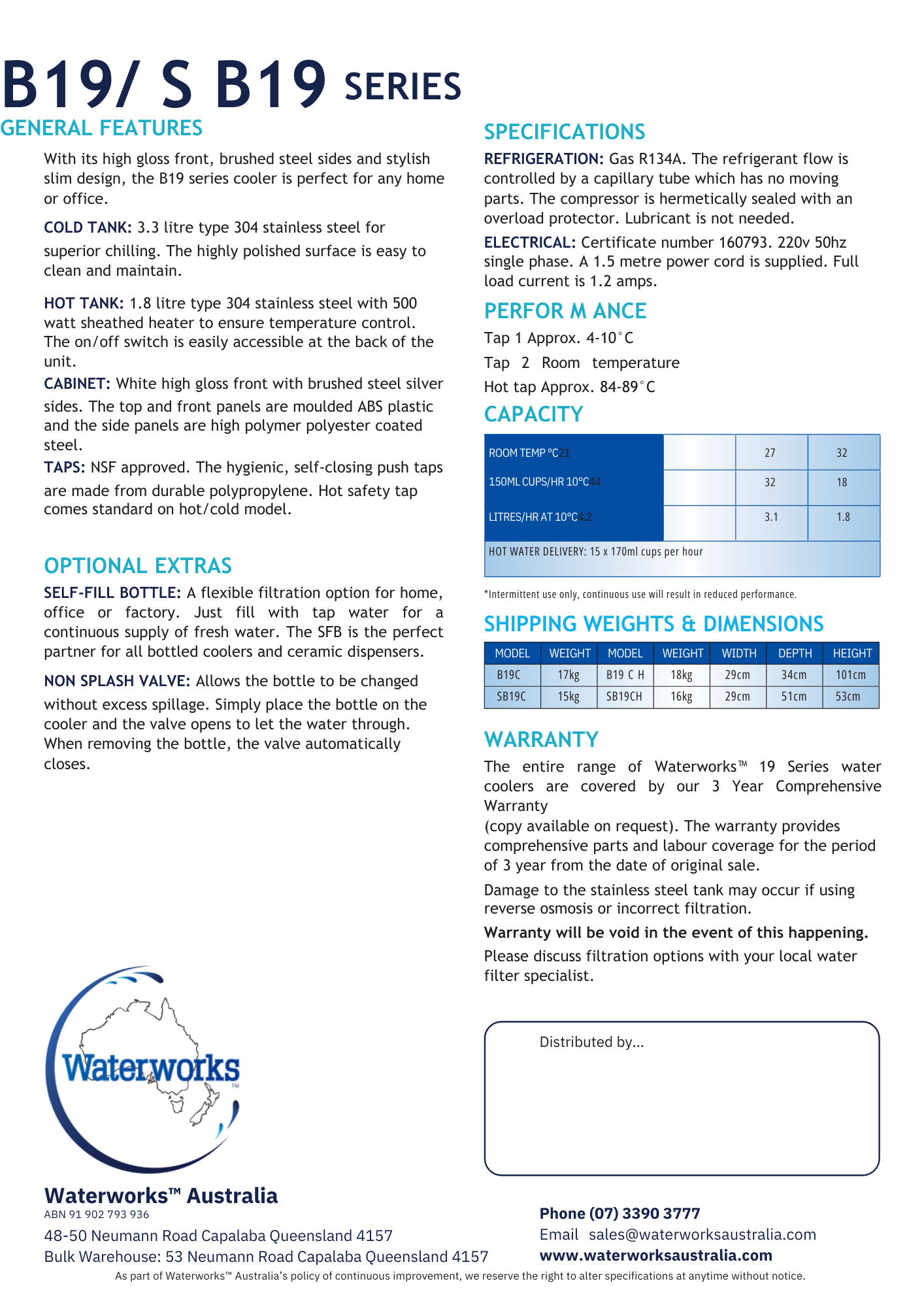 WATERWORKS™ - SB19 Series - Bench Top - Awesome Water®