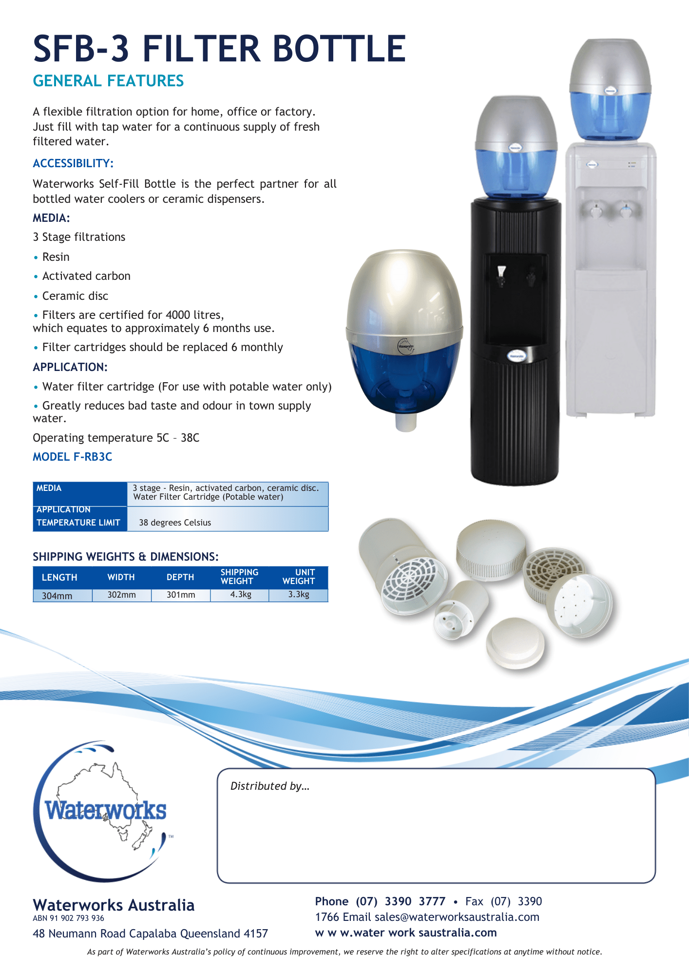 WATERWORKS™ - Self-fill Filter Bottle (SFB 3F) - Awesome Water®