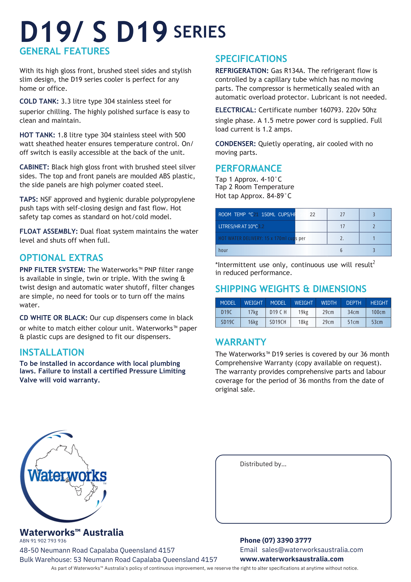 WATERWORKS™ - D19 Series - Free Standing - Awesome Water®