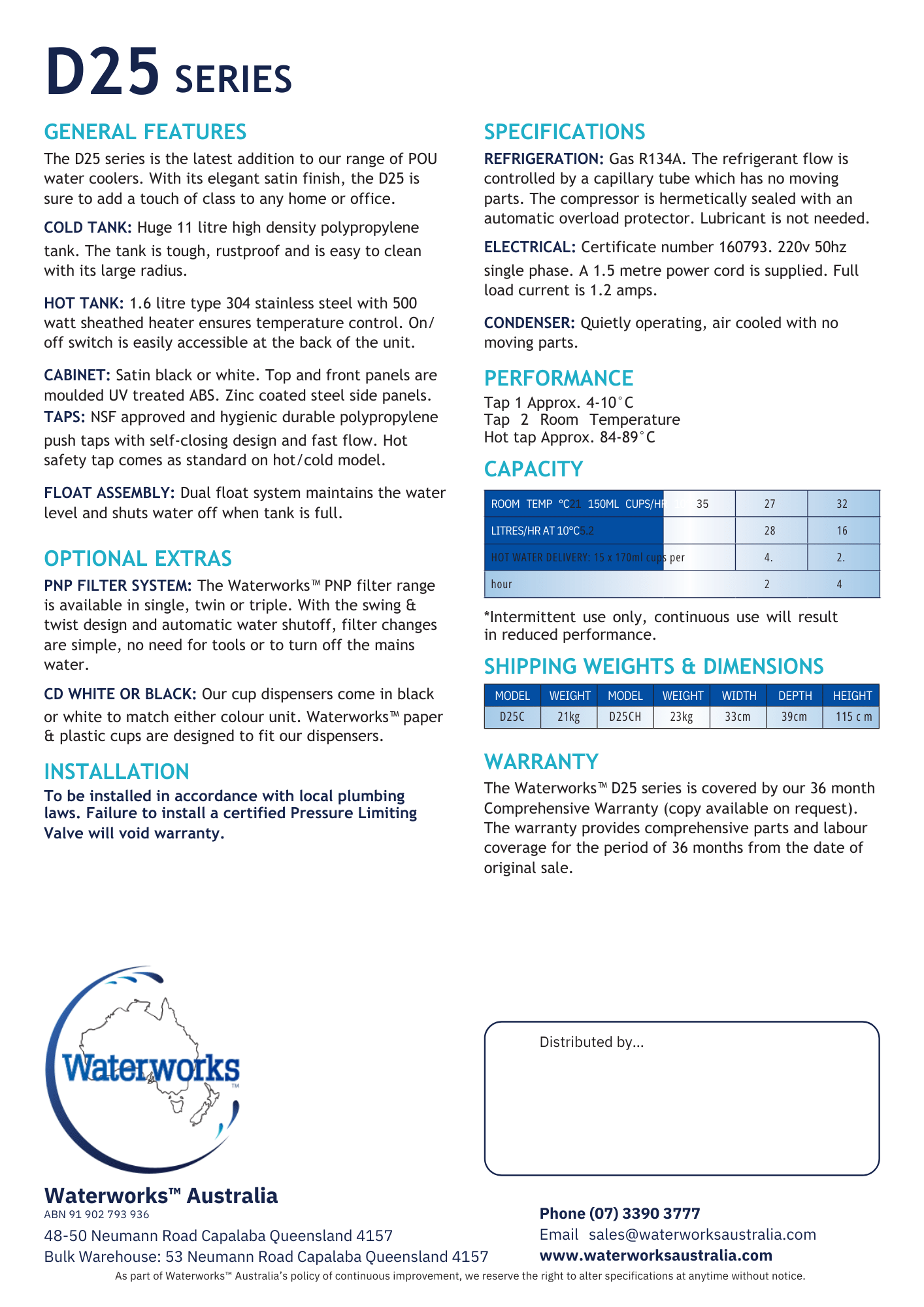 WATERWORKS™ - D25 - Free Standing - Awesome Water®