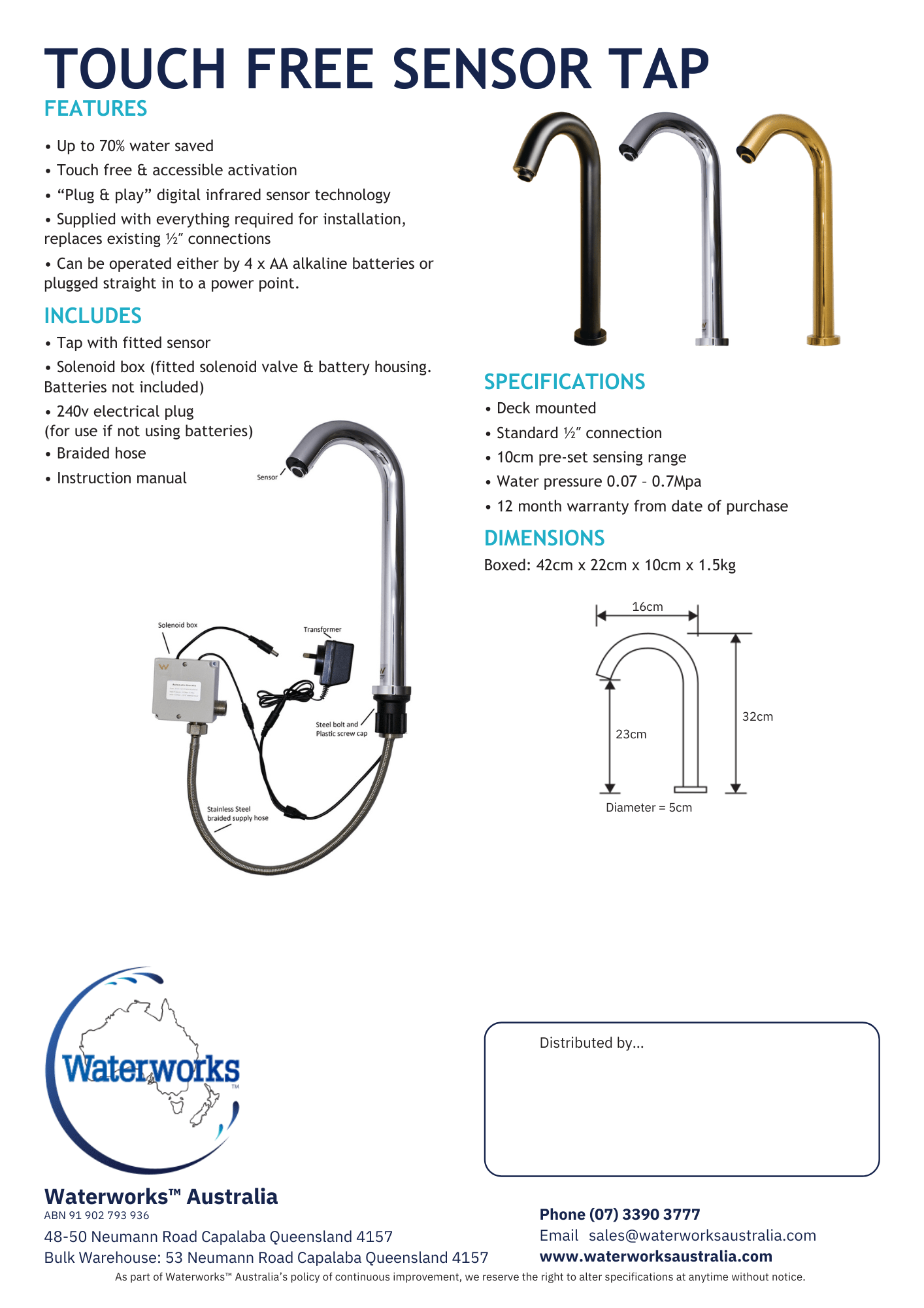 WATERWORKS™ - Sensor Tap - Awesome Water®