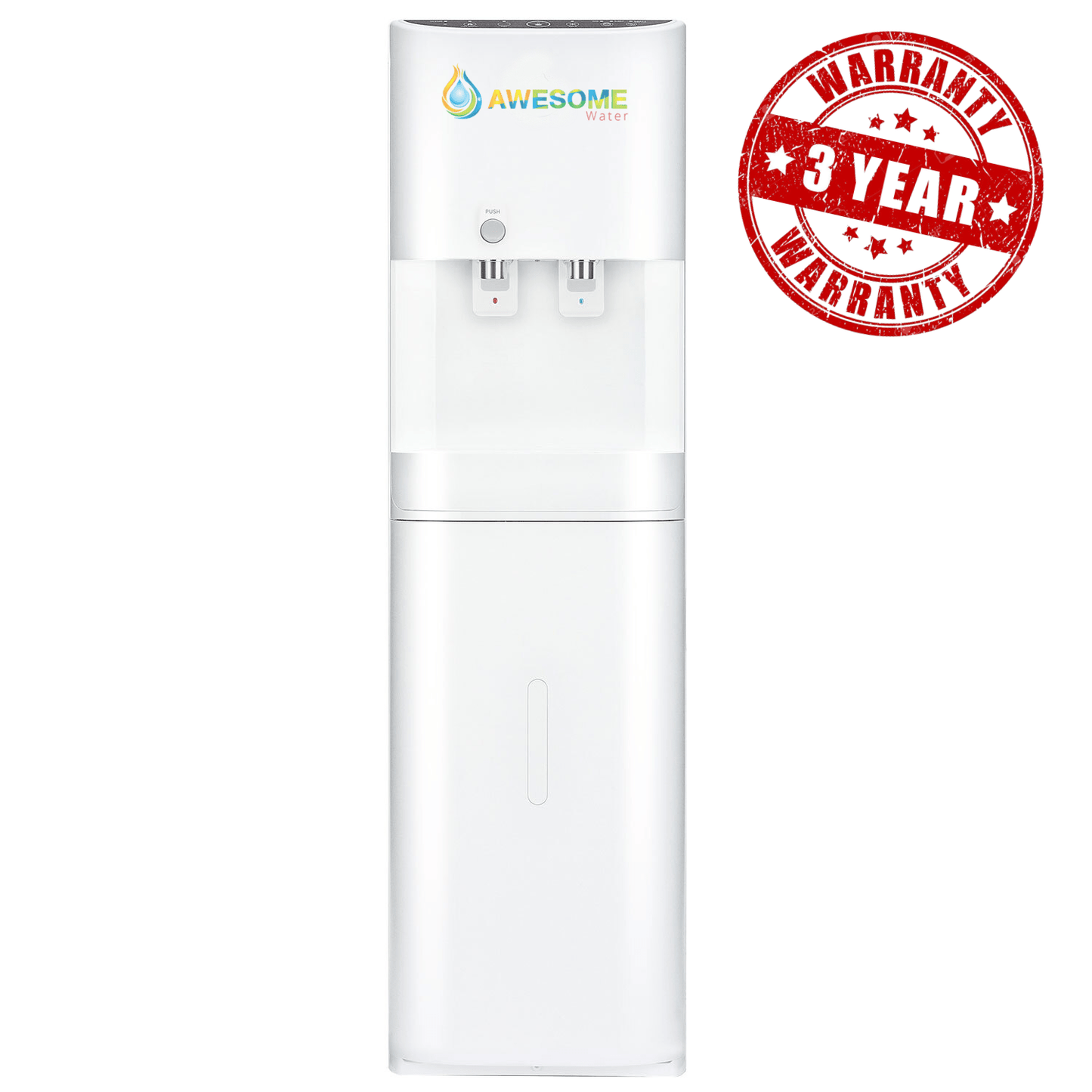 AWESOME WATER® - ELITE - AUTO FILL (PLUMBED) - FLOOR STANDING WATER DISPENSER - Awesome Water®