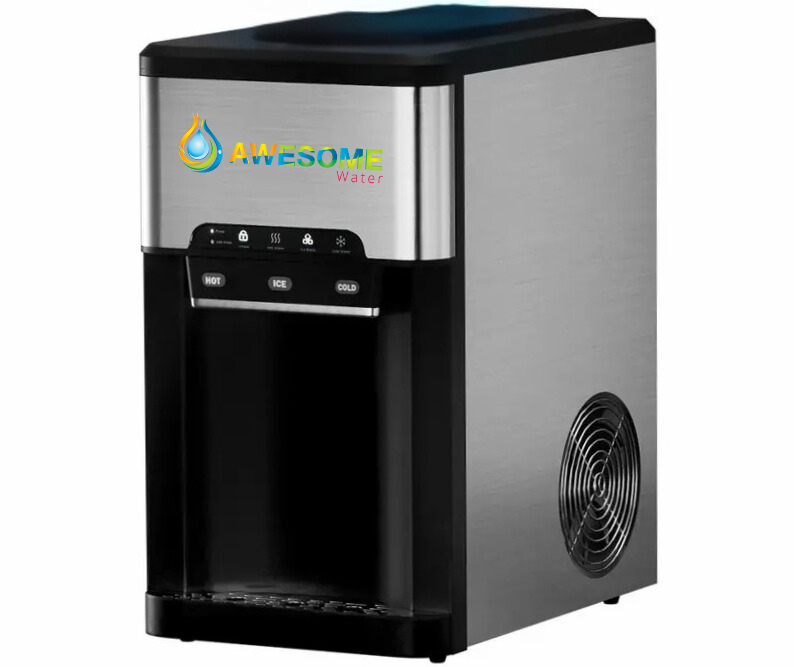 Awesome Water 3 in 1 Ice Maker + Hot/Cold Dispenser - With Bottle