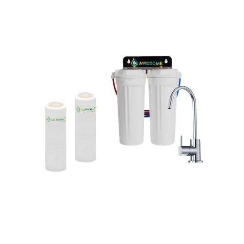 AWESOME WATER® - Twin Under Sink Filtration - Sediment & Carbon Filters - Awesome Water®