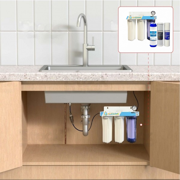 3 Stage Under Sink Water Kit - Awesome Water®
