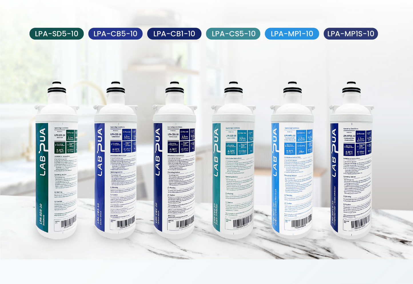 Lab Pua Filter Range