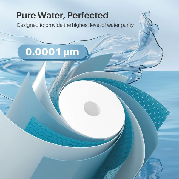 Tankless RO System 0.0001 Micrometres Filtration