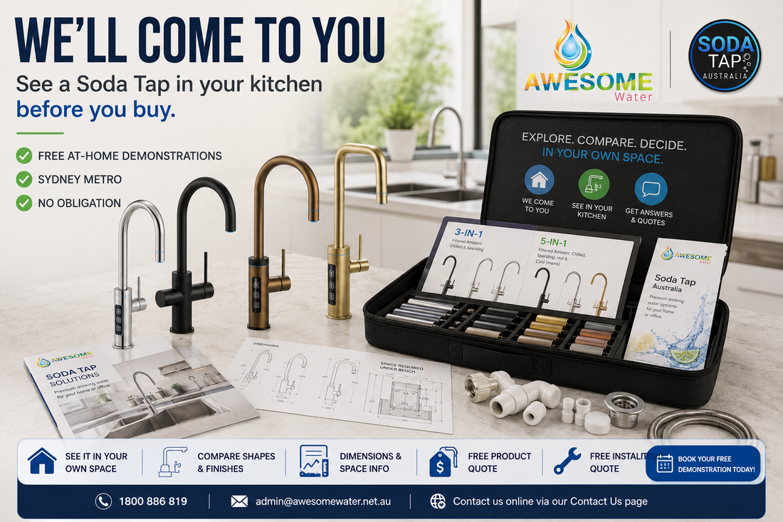 Free At-Home Soda Tap Demonstrations Sydney - Awesome Water