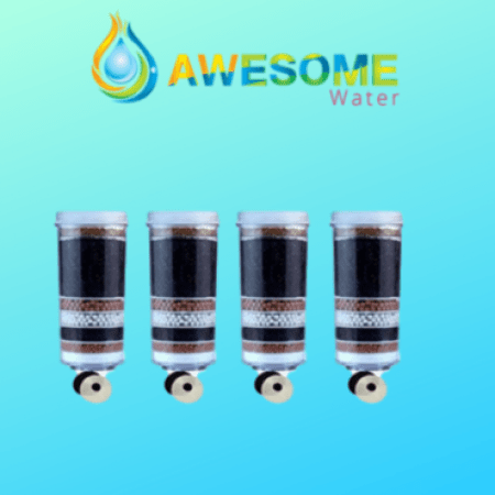 AWESOME WATER FILTER - 8 Stage Filter - Premium, Buy 4 Bundle Pack