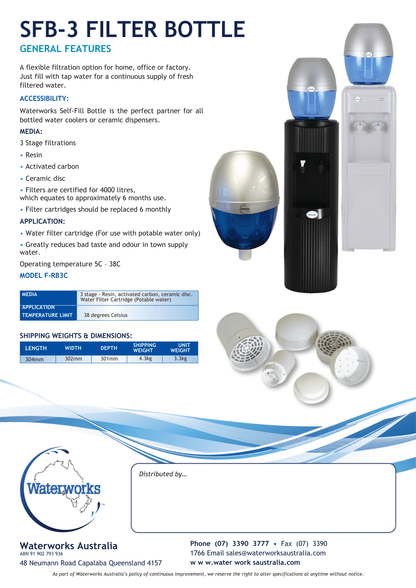 WATERWORKS™ - Self-fill Filter Bottle (SFB 3F)