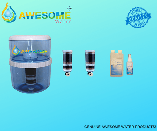 AWESOME WATER® FILTER - Elite Premium Filter, 2 Pack + Elite 20L Bottle Upgrade Kit & COOLER LOVERS Cleaning Bundle - Awesome Water®