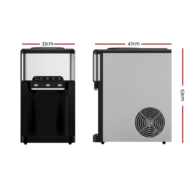 Awesome Water 3 in 1 Ice Maker + Hot/Cold Dispenser - With Bottle
