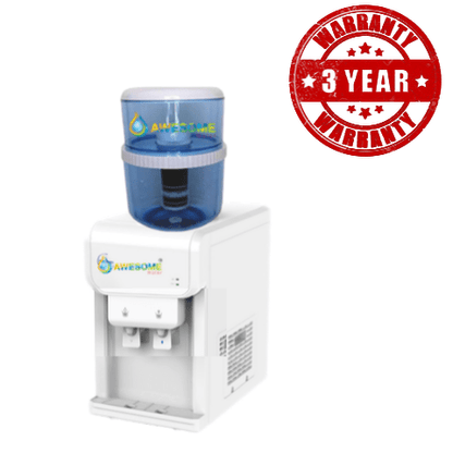 AWESOME WATER® - ECLIPSE ELITE - WHITE - COLD & AMBIENT - BENCH TOP WATER DISPENSER - Awesome Water®