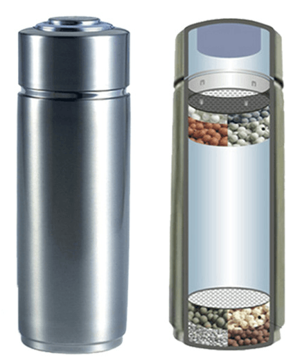 AWESOME WATER - Stainless Steel Alkaline Ultracerum Water Bottle