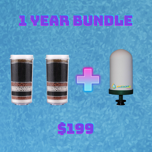 AWESOME WATER® - 1 Year Fluoride Filtration Bundle - Special Offer