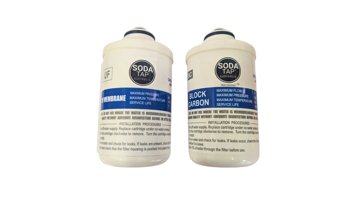 Soda Tap Australia Nanoscreen+™ Replacement Twin Filter Set – 0.2 Micron