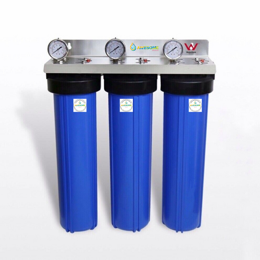 Awesome Water® - Triple - 20" - WOH Filtration - Tank & Bore Water System