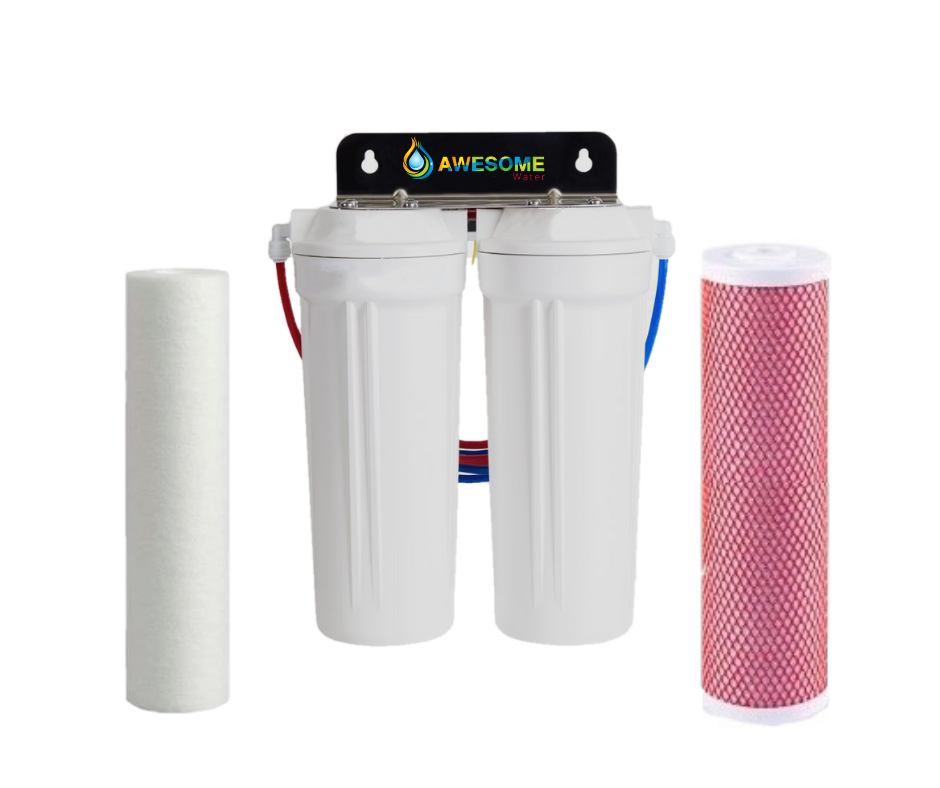AWESOME WATER® - Twin Filtration - Sediment & Aragon Filters - Awesome Water