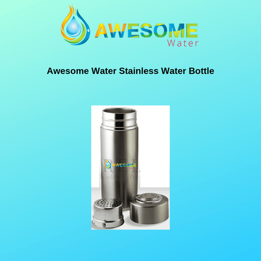 AWESOME WATER - Stainless Steel Alkaline Ultracerum Water Bottle