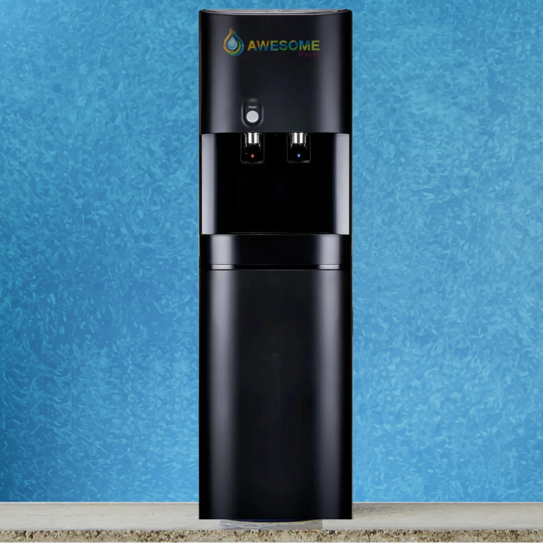 AWESOME WATER® - ELITE - BLACK OR WHITE - AUTO FILL (POU) - HOT & COLD - FLOOR STANDING WATER DISPENSER - Awesome Water