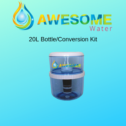 AWESOME WATER, 8 Stage Filter - Premium, 2 Pack + 20L Bottle Upgrade Kit & COOLER LOVERS Cleaning Bundle - Awesome Water