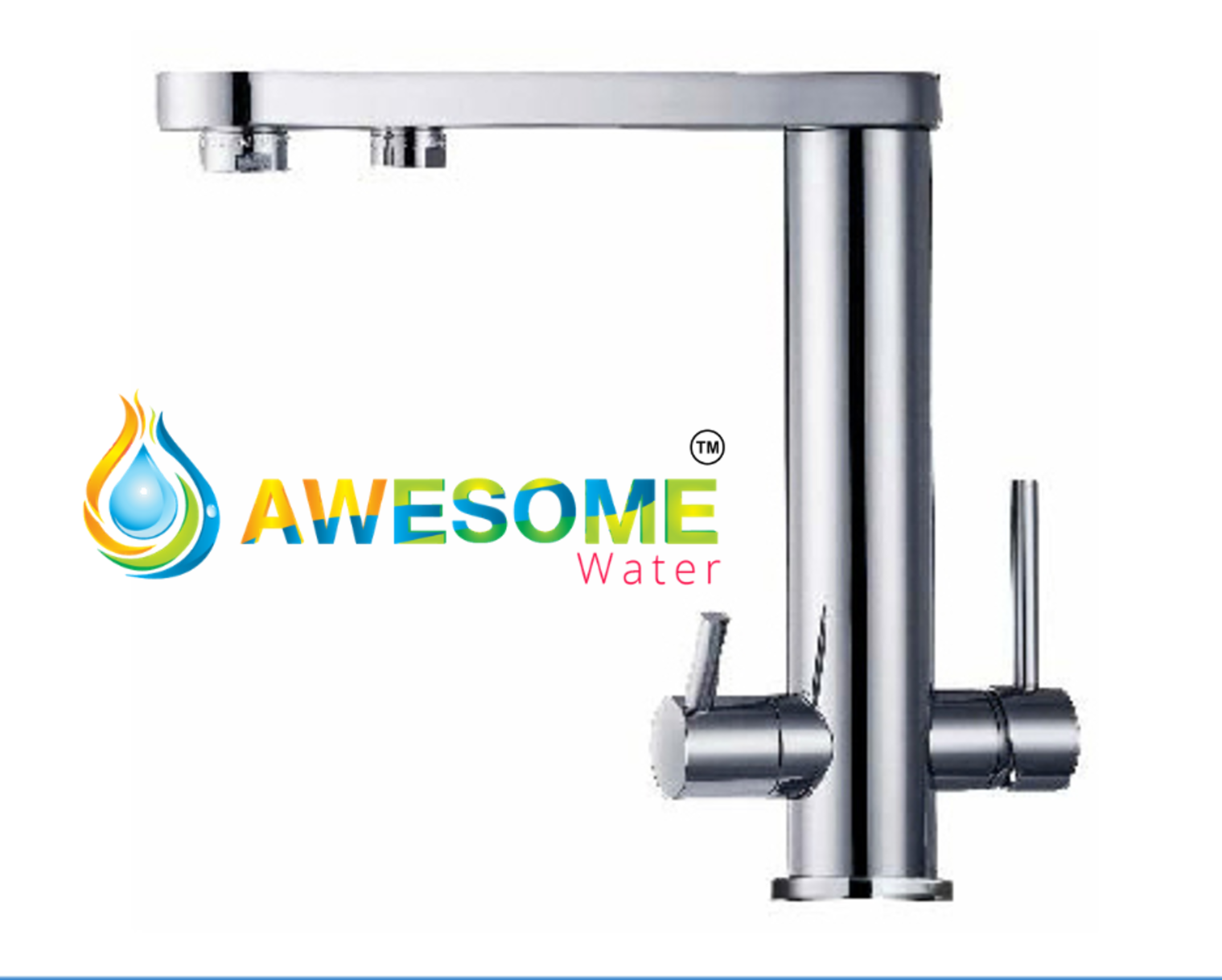 3 Way Mixer Tap Flat Sprout - Awesome Water