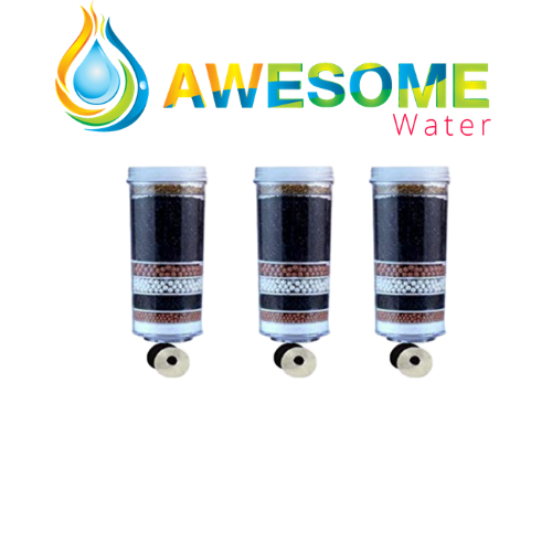 AWESOME WATER FILTERS - 8 Stage Filter - Premium, Buy 3 Bundle Pack + 20L Bottle Upgrade Kit & COOLER LOVERS Cleaning Bundle - Awesome Water