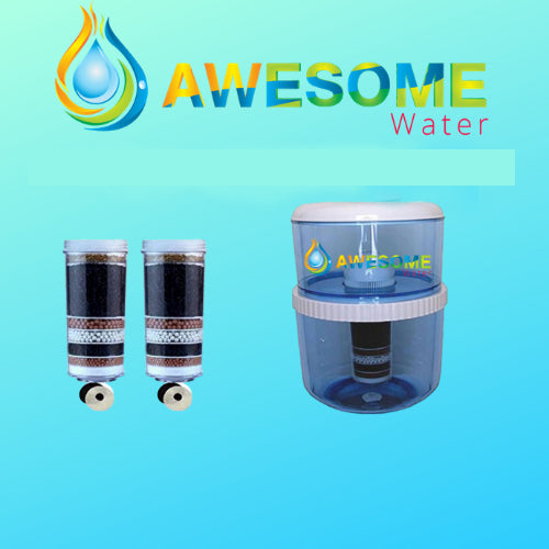 AWESOME WATER® FILTER - Elite Premium Filter, 2 Pack + Elite 20L Bottle Upgrade Kit - Awesome Water