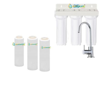 AWESOME WATER FILTER - Doulton Triple For Under Sink Filtration - Awesome Water
