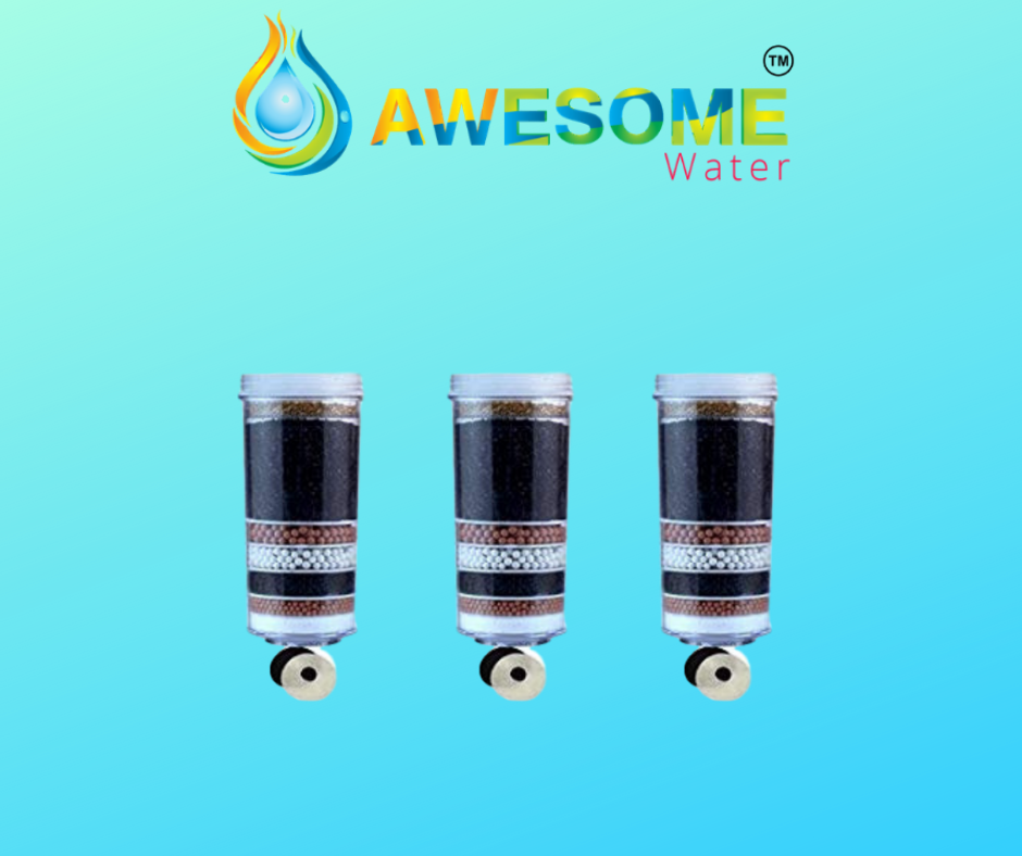AWESOME WATER FILTERS - 8 Stage Filter  - Premium, Buy 3 Bundle Pack - Awesome Water